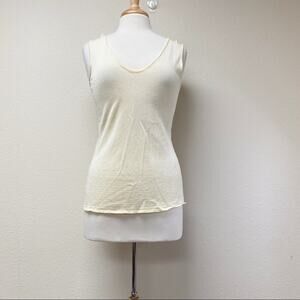 Escada Striped Knit Tank Cream 36